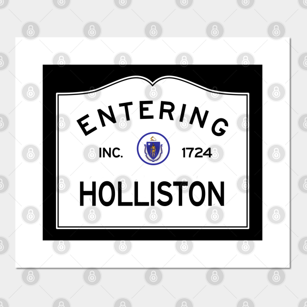 Holliston Massachusetts Road Sign Holliston Posters and Art Prints